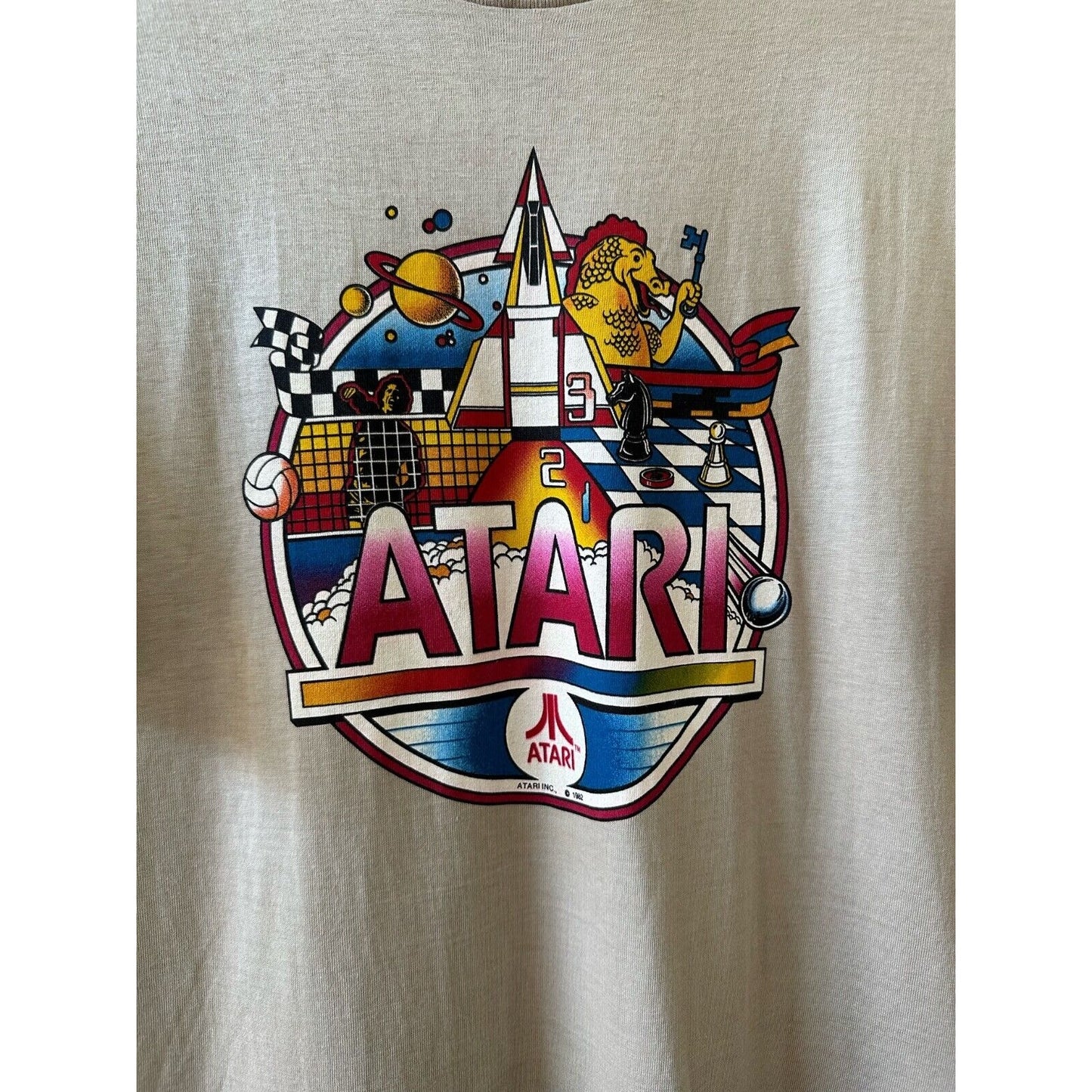 VINTAGE *NEW* Authentic Graphic Vintage ATARI UNISEX Promo Tee