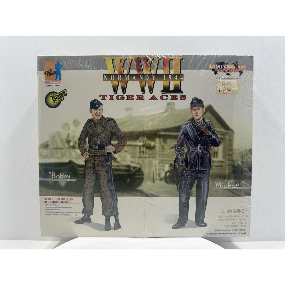 VINTAGE *NEW* Dragon WWII Normandy 1944 Tiger Aces Bobby/Michael 1/6 Figure Sealed