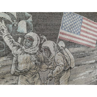 VINTAGE *PRISTINE* 1960's Landing On The Moon Velvet Tapestry