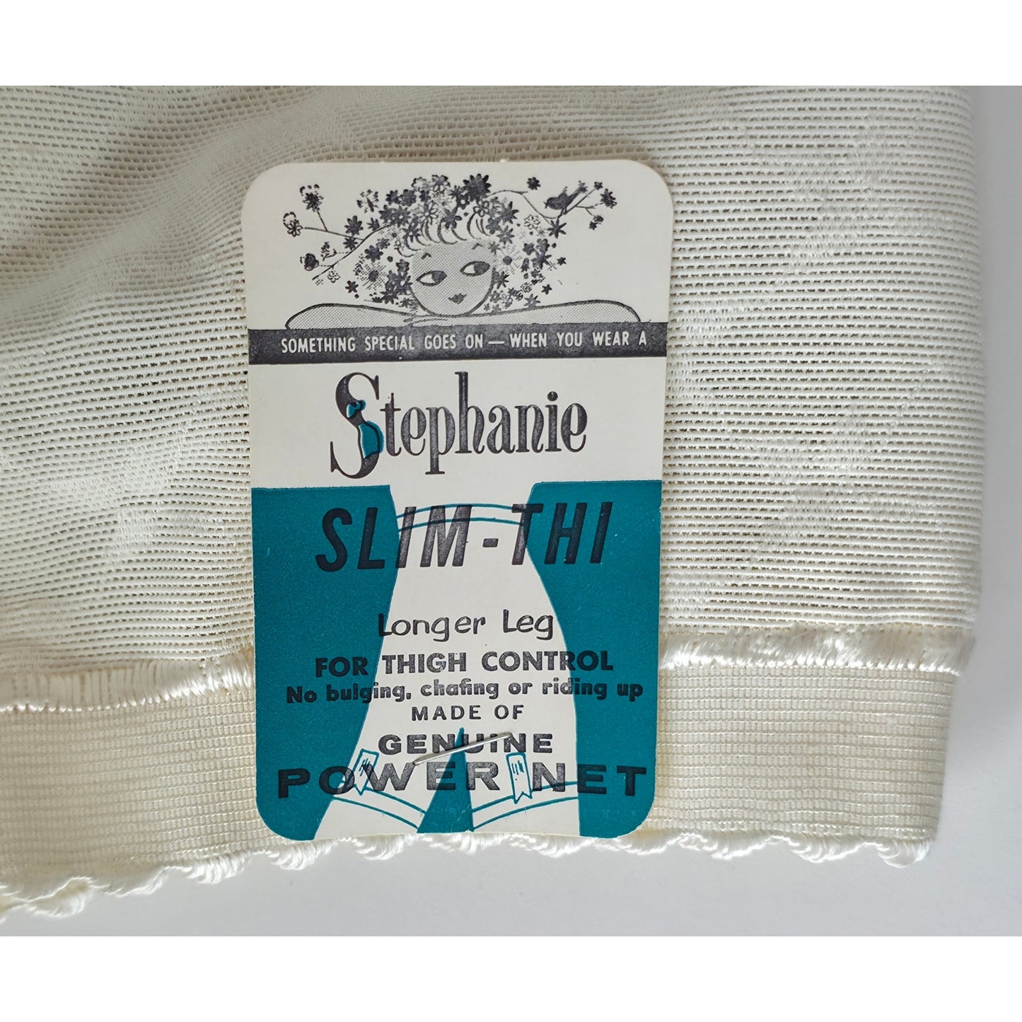 VINTAGE *NEW* 1960's Women's Cream High-Waisted Girdle with Garter Size S USA