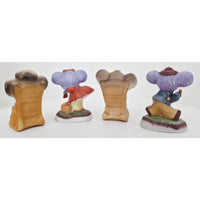 VINTAGE *NEW* 1960's Homco Miniature Ceramic Figurine Collection Set of 4 Korea