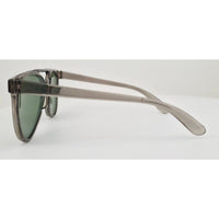 VINTAGE *NEW* 1970's Glam Unisex Gray Frame with Green Lens Sunglasses