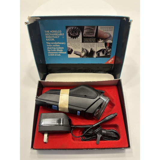 Vintage 1970's Norelco #HP-1319 Rotatract Electric Cordless Shaver-Needs Lovin’