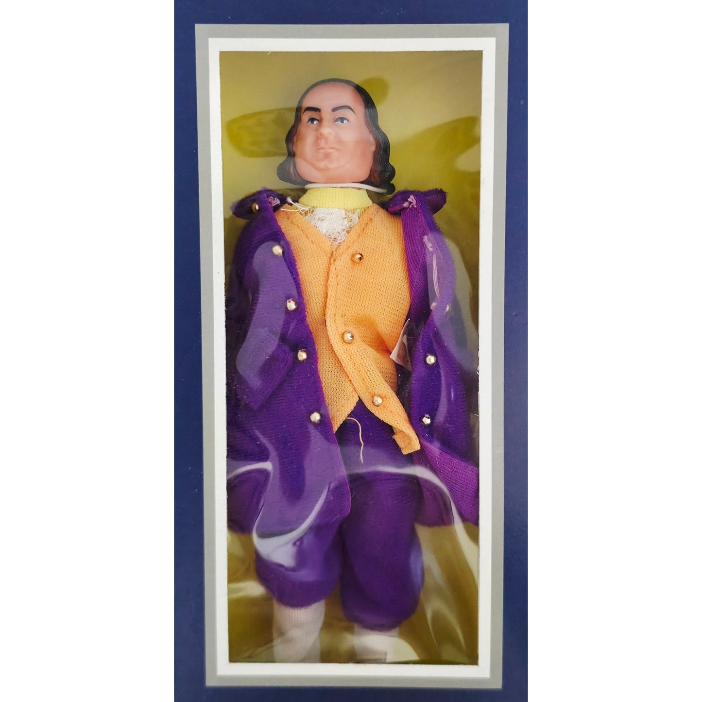VINTAGE *NEW* 1970's Benjamin Franklin Hero of the American Revolution Doll Figure