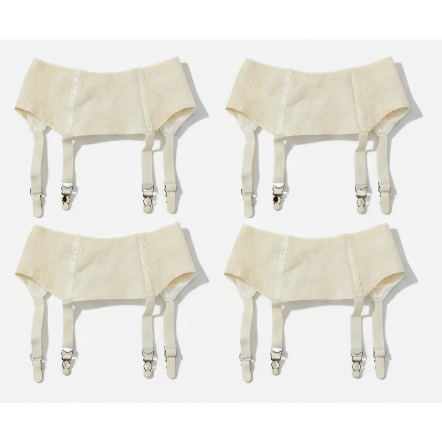 VINTAGE *NEW* 1960's MACBESS Women's Cream w/Flowers Garter Belt Sz M (28) Lot 4