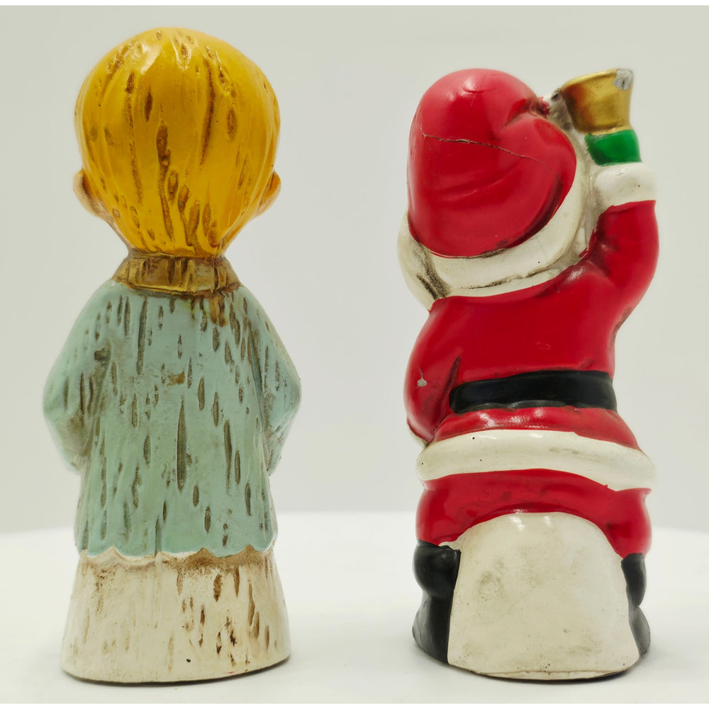 VINTAGE *NEW* 1960's Commadore Happy Time Set of 2 Christmas Figurines Japan