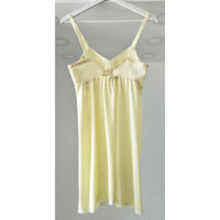 VINTAGE *NEW* 1960's Carnival Women's Light Yellow Slip Dress Size 38B