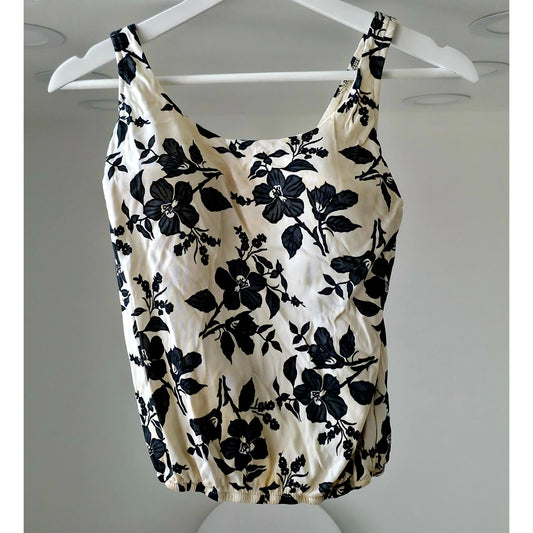 VINTAGE *NEW* 1960's Beaunit Women's Black and White Two Piece Swimsuit | Bathing Suit Size 32