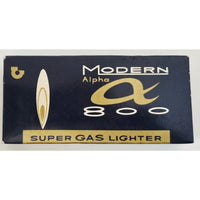 VINTAGE *NEW* 1950's Modern Alpha 800 Gold Super Gas Lighter Japan