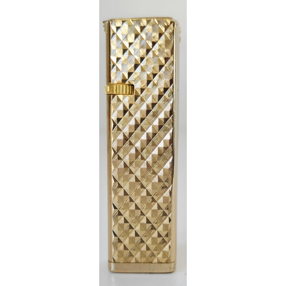 VINTAGE *NEW* 1960's Thin Gold Textured Lighter in Original Box by Supreme USA
