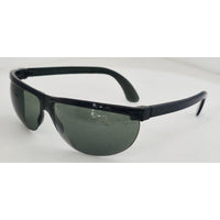 VINTAGE *NEW* 1970's Glam Unisex Black Frame with Gray Lens Sunglasses