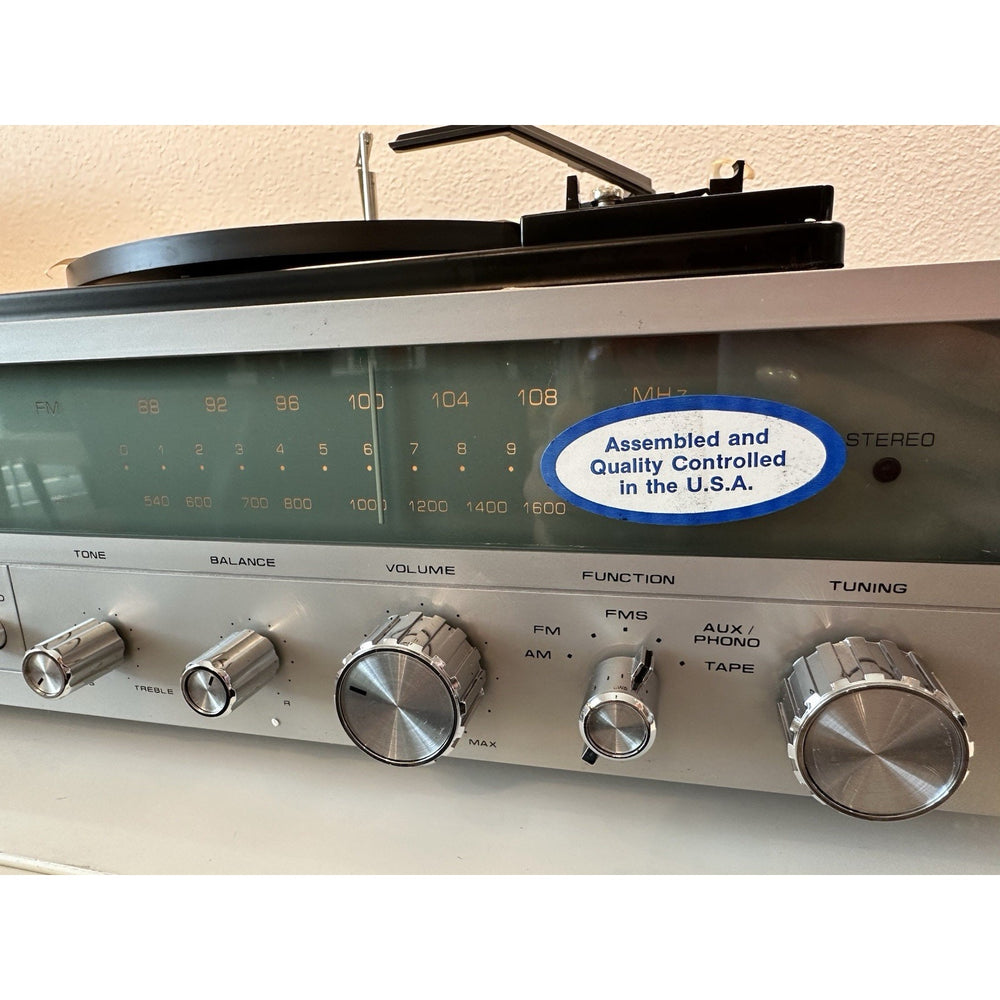 VINTAGE *NEW* 1970's ERC 8235 AM/FM 8-Track Record Player System with Speakers