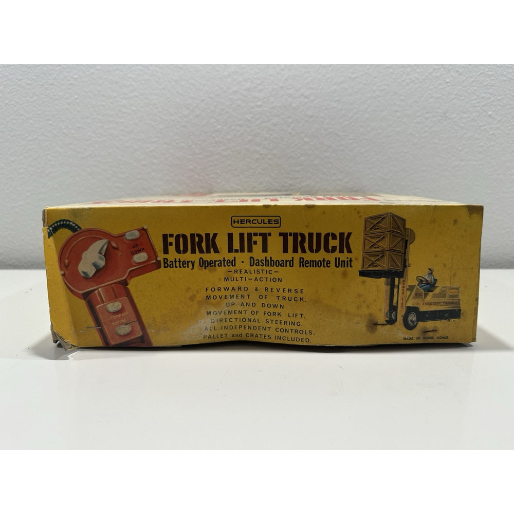 VINTAGE 1970's Hercules Remote Control Battery Fork Lift Truck Toy