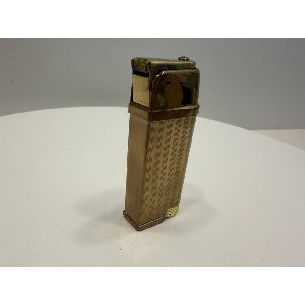 VINTAGE *NEW* 1950's Manor Gold Textured Butane Lighter