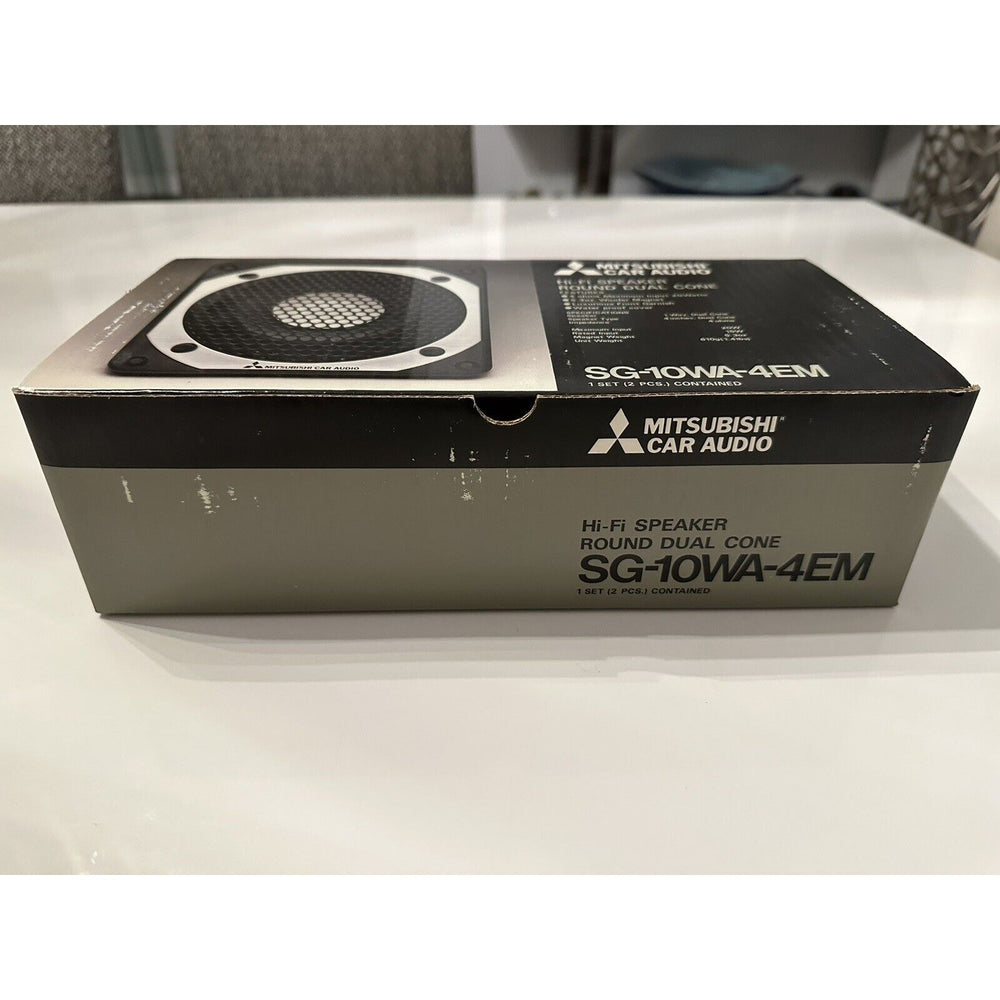 VINTAGE 'NEW' 1980's Mitsubishi Car Audio SG-10WA-4EM Round Dual Cone