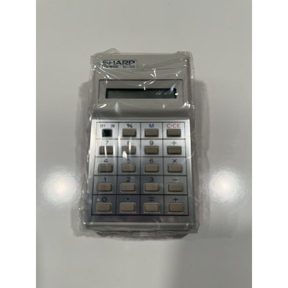 VINTAGE *NEW* Sharp EL-208 Elsi Mate Electronic Calculator