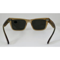 VINTAGE *NEW* 1970's Unisex Ombre Square Frame with Gray Lens Sunglasses Made in Italy