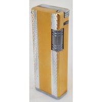 VINTAGE *NEW* 1950's Kron Imperial Yellow and Silver Lighter Japan