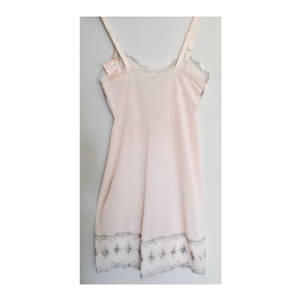 VINTAGE *NEW* 1960's Aristocraft Women's Light Pink w/Lace Slip Dress Size 34