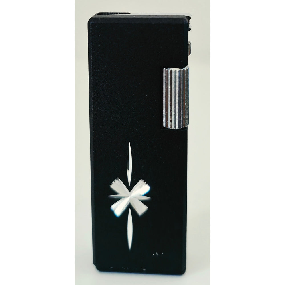 VINTAGE *NEW* 1950's Imperial Black and Silver Butane Lighter