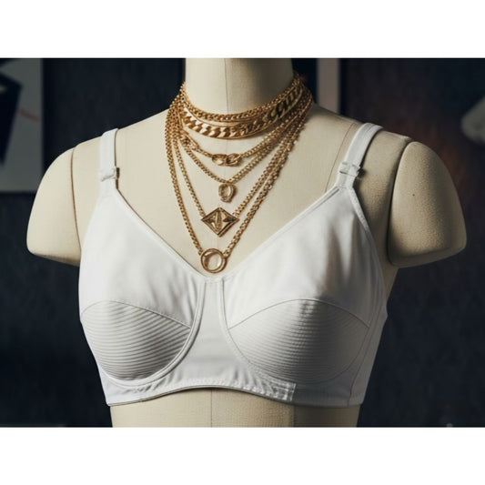 VINTAGE *PRISTINE* 1960's Miss Peachtree Women's White Cotton Bra Size 40C