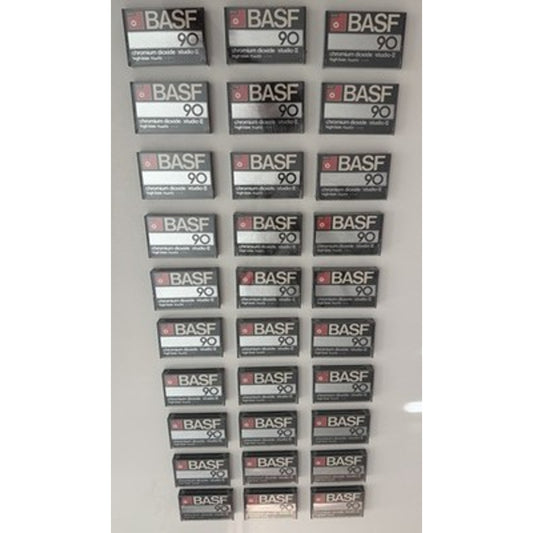 VINTAGE *NEW* 1980's BASF 90 Chromium Dioxide Studio II High Bias 70usEQ Qty 30