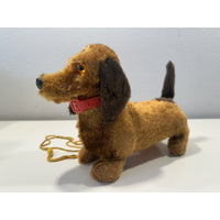 VINTAGE *NEW* Dachshund Leashed Walking Barking Collared Dog