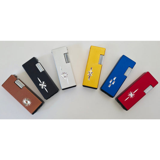 VINTAGE *NEW* 1970's Capri Lighters Set of 6 Colors in Original Stand-up Display