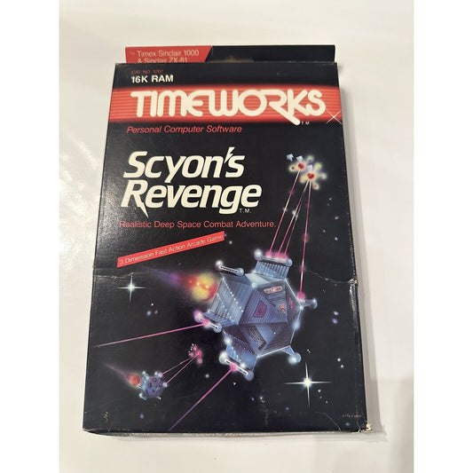 VINTAGE *NEW* Timeworks Timex-Sinclair 1K/ZX81 Scyon's Revenge 16K RAM