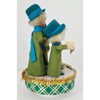 VINTAGE *NEW* 1960's Wind-Up Musical Choir Silent Night 2426 Green Made in Japan