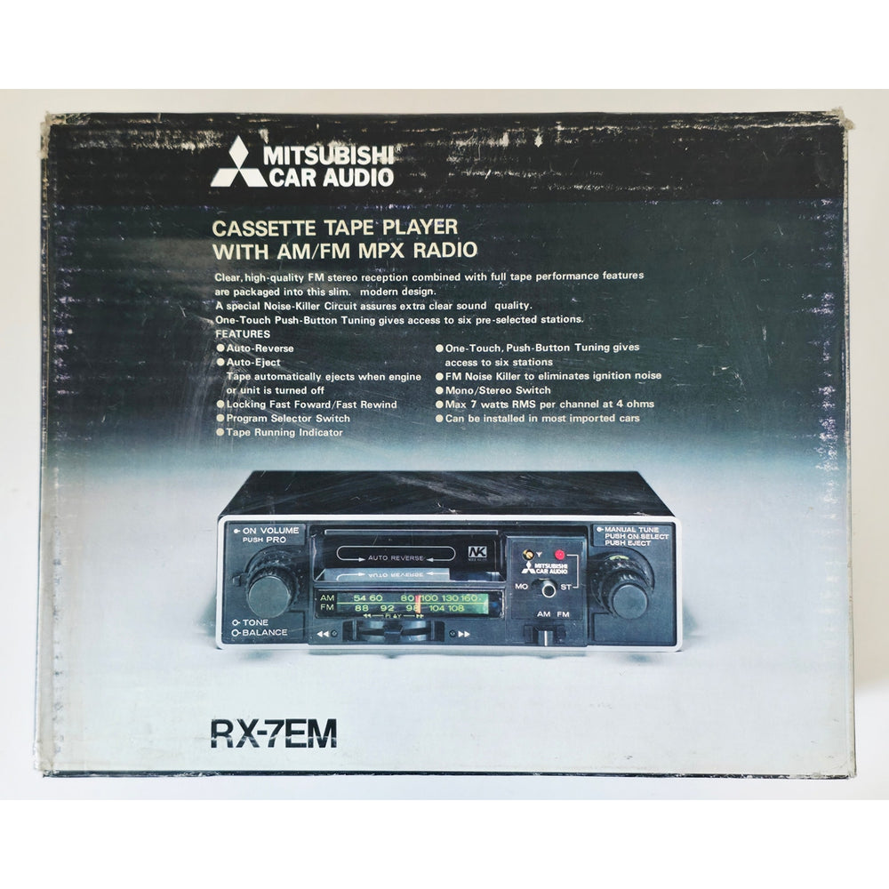 VINTAGE *NEW* 1980's Mitsubishi RX-7EM In-Dash Car Stereo AM/FM Cassette Player