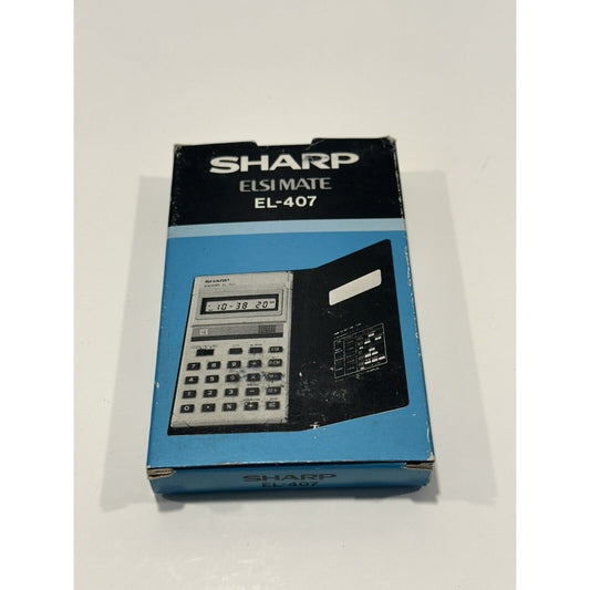 VINTAGE *NEW* Sharp Elsimate EL-407 Electronic Calculator