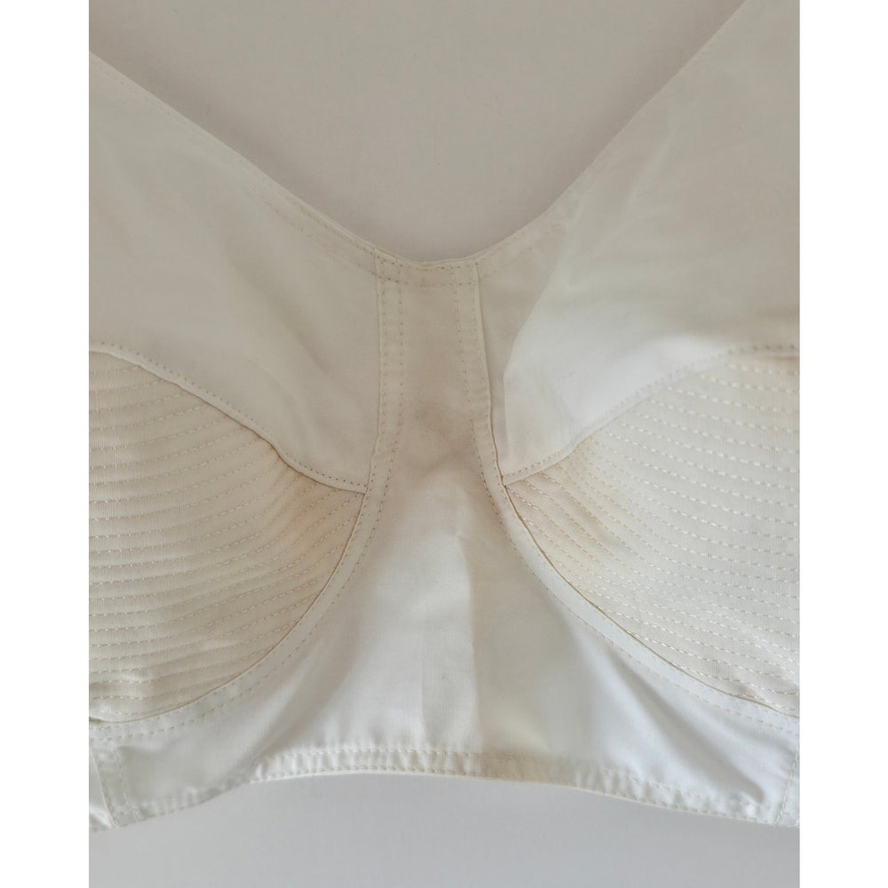 VINTAGE *PRISTINE* 1960's Miss Peachtree Women's White Cotton Bra Size 40C