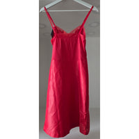 VINTAGE *NEW* 1960's Kayser Women's Red Long Slip 100% Nylon Size 32