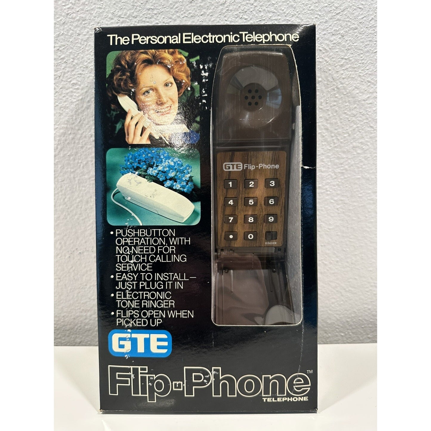 VINTAGE *NEW* 1970's -1980's GTE Flip-Phone Telephone
