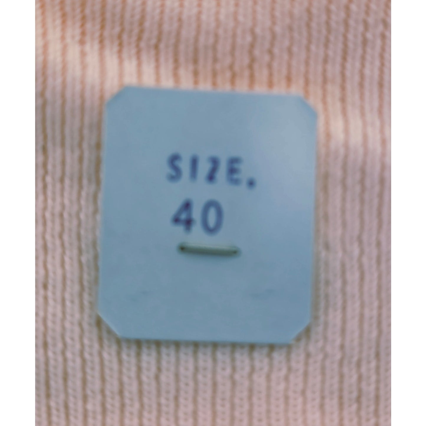 VINTAGE *NEW* 1960's Dotty Mann Women's Light Peach Collared Sweater Size L (40) USA