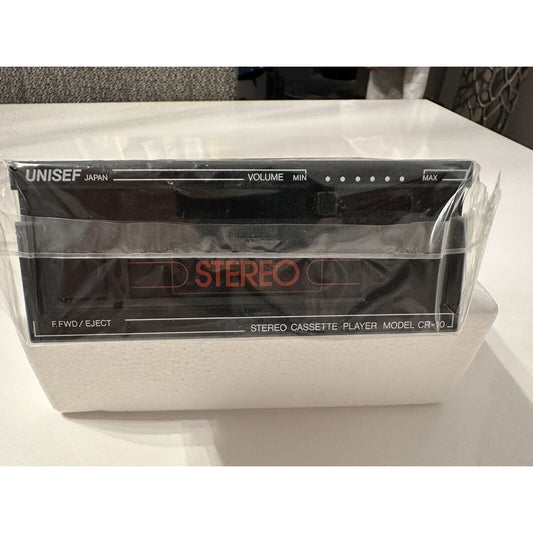 VINTAGE *NEW* Unisef CR-10 am/fm Radio Cassette Player Car Stereo Japan