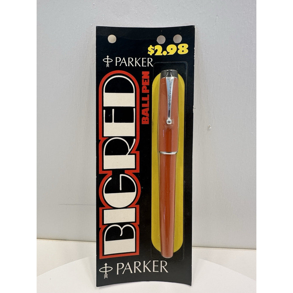 VINTAGE *NEW* 1970's Parker Big Red Ball Pen Sealed - Orange