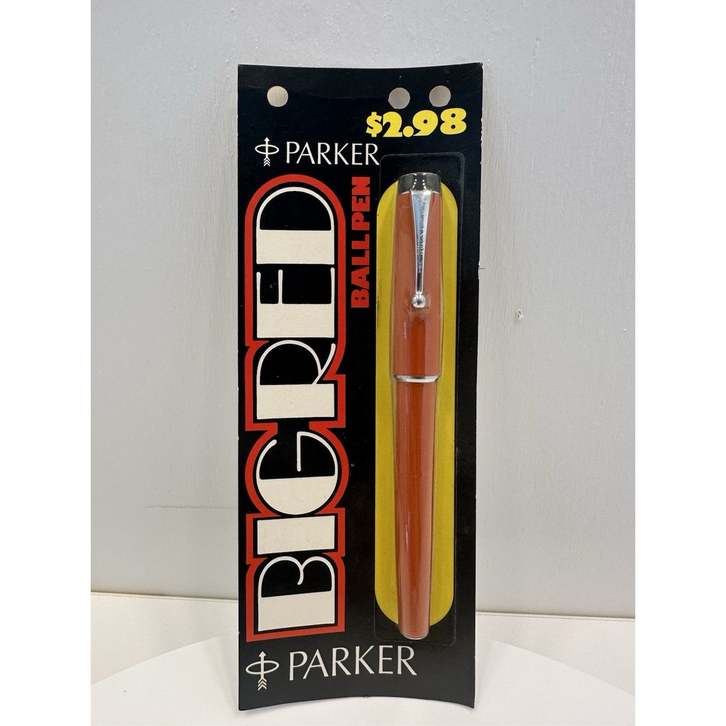 VINTAGE *NEW* 1970's Parker Big Red Ball Pen Sealed - Orange