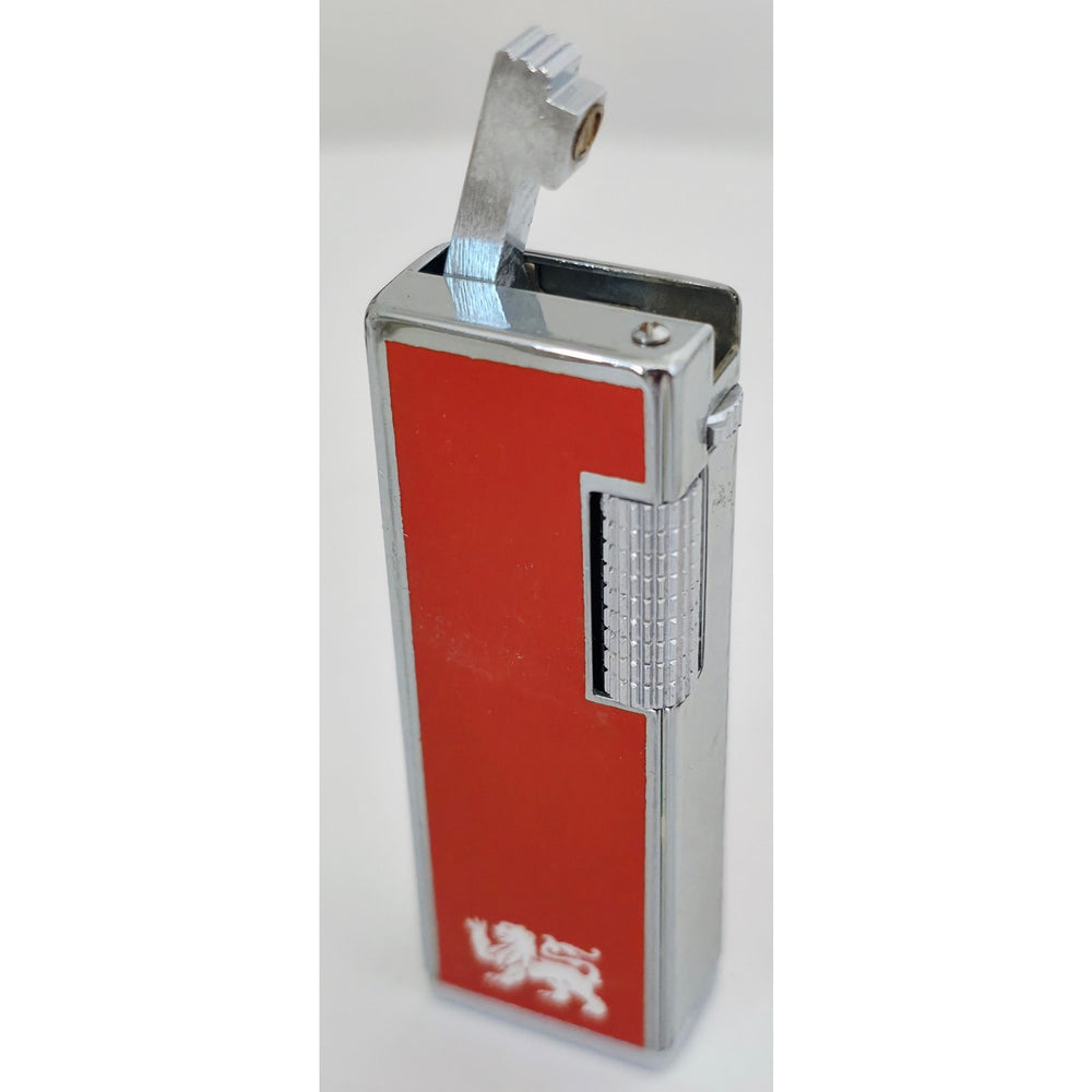 VINTAGE *NEW* 1960's Supreme Red Gas Lighter with Dragon in Original Box USA