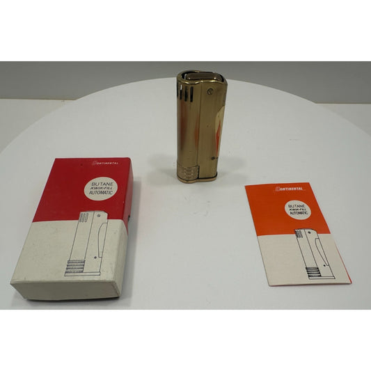 VINTAGE *NEW* 1960's Continental Cigarette Lighter Kwik-Fill Butane in Box