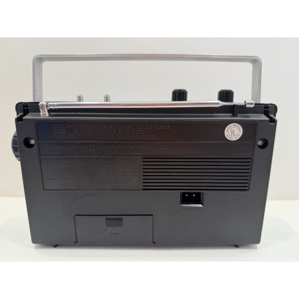 VINTAGE 1980's Hitachi KH-1080H AM/FM/PSB 3-Band Portable Radio - Needs Lovin'