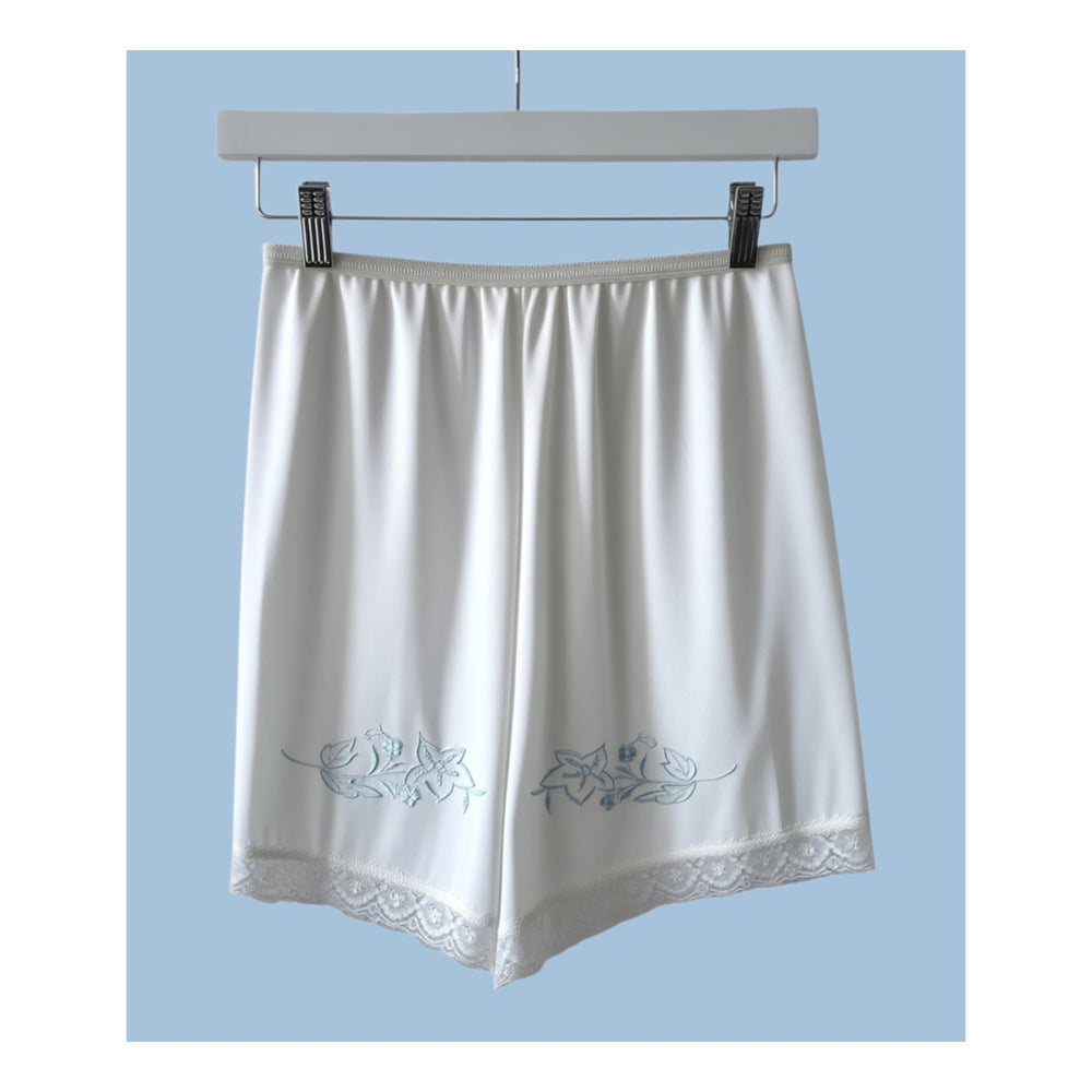 VINTAGE *NEW* 1960's Plymouth Women's White w/Blue Flowers Bloomers Panties Sz S