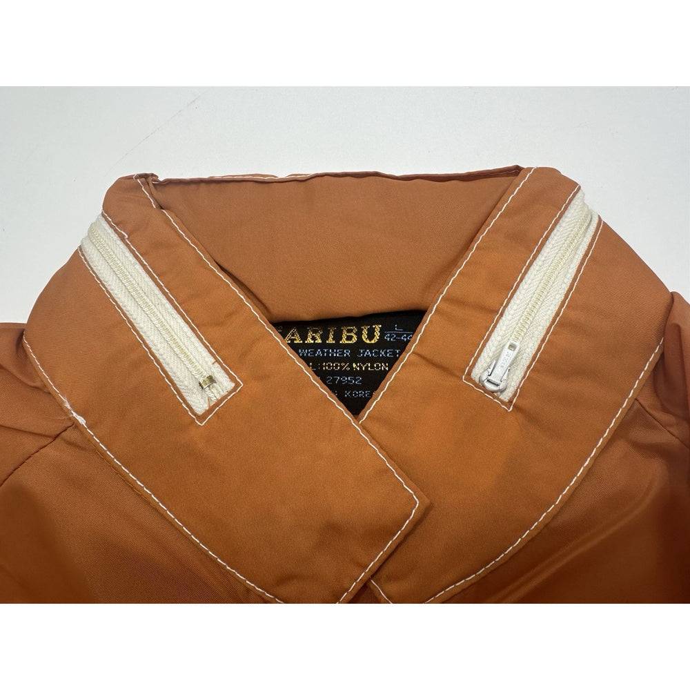 VINTAGE *NEW* 1970's Caribu Men's Nylon All Weather Zip Hood Jacket - Large