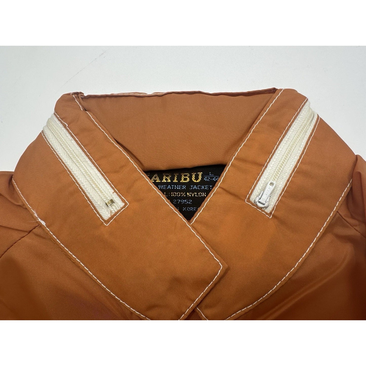 VINTAGE *NEW* 1970's Caribu Men's Nylon All Weather Zip Hood Jacket - Large