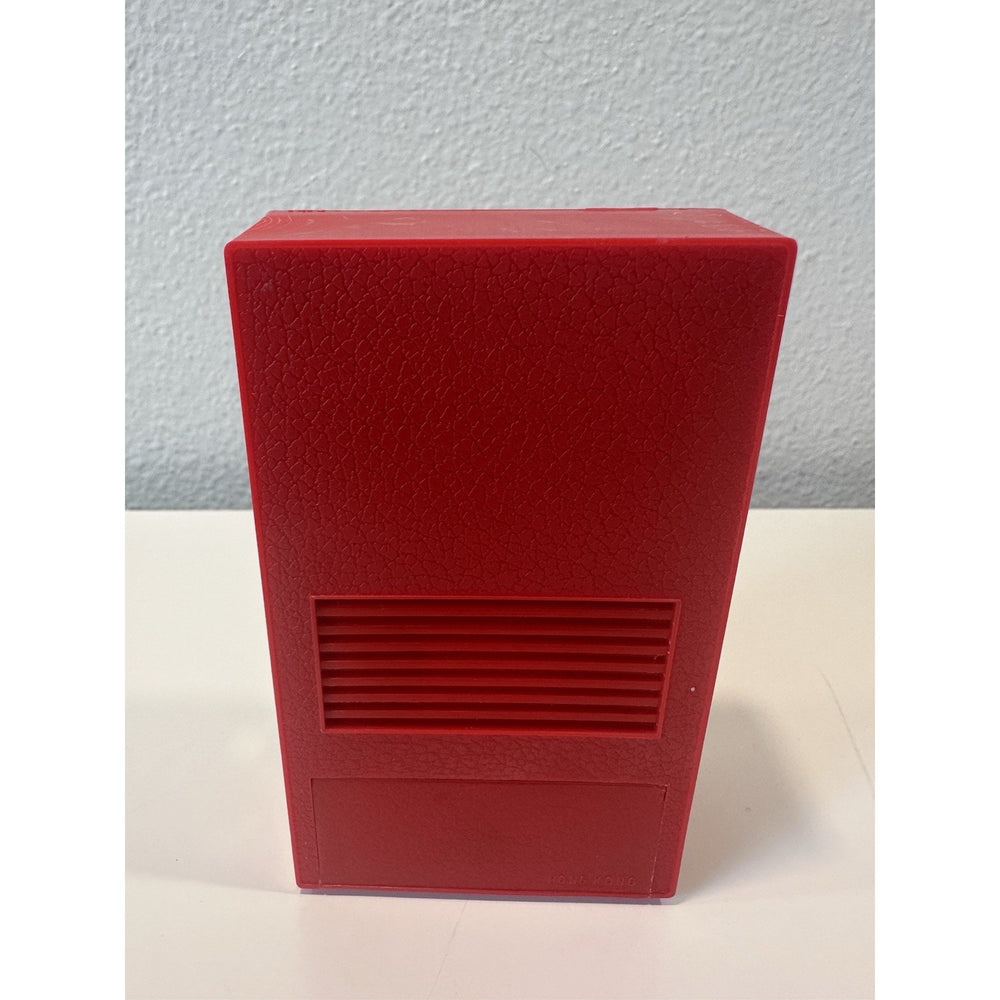VINTAGE *NEW* 1970's Four Star FS-701 Solid State Radio in Red w/ Clear Case