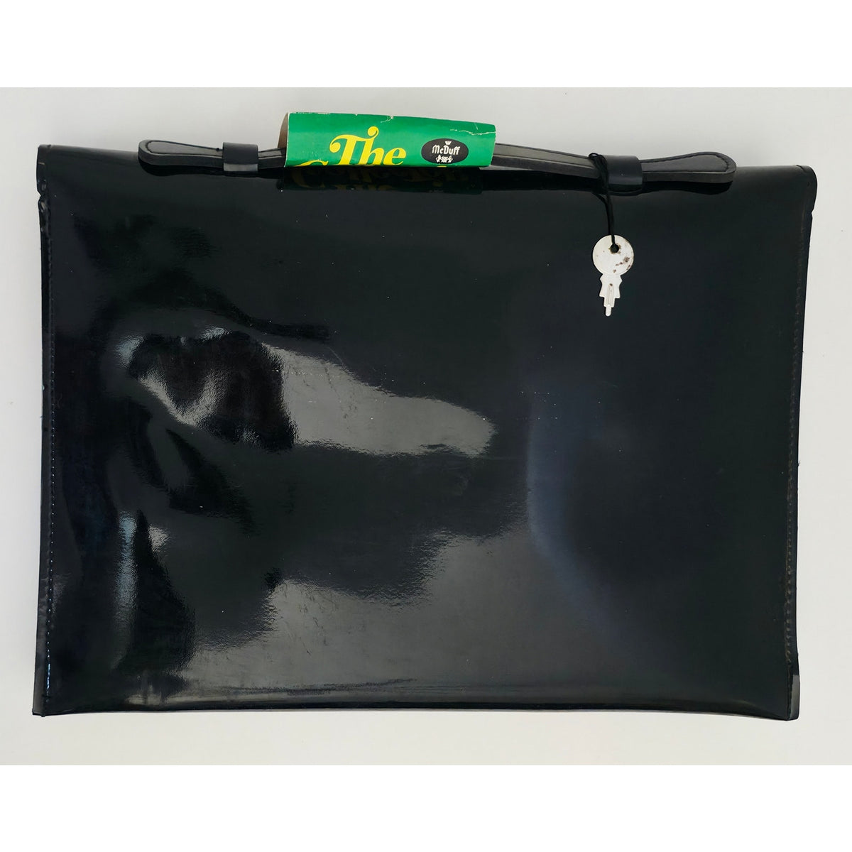 VINTAGE *PRISTINE* 1960's McDuff Black Travel Bag with Key 'The Collector' Japan