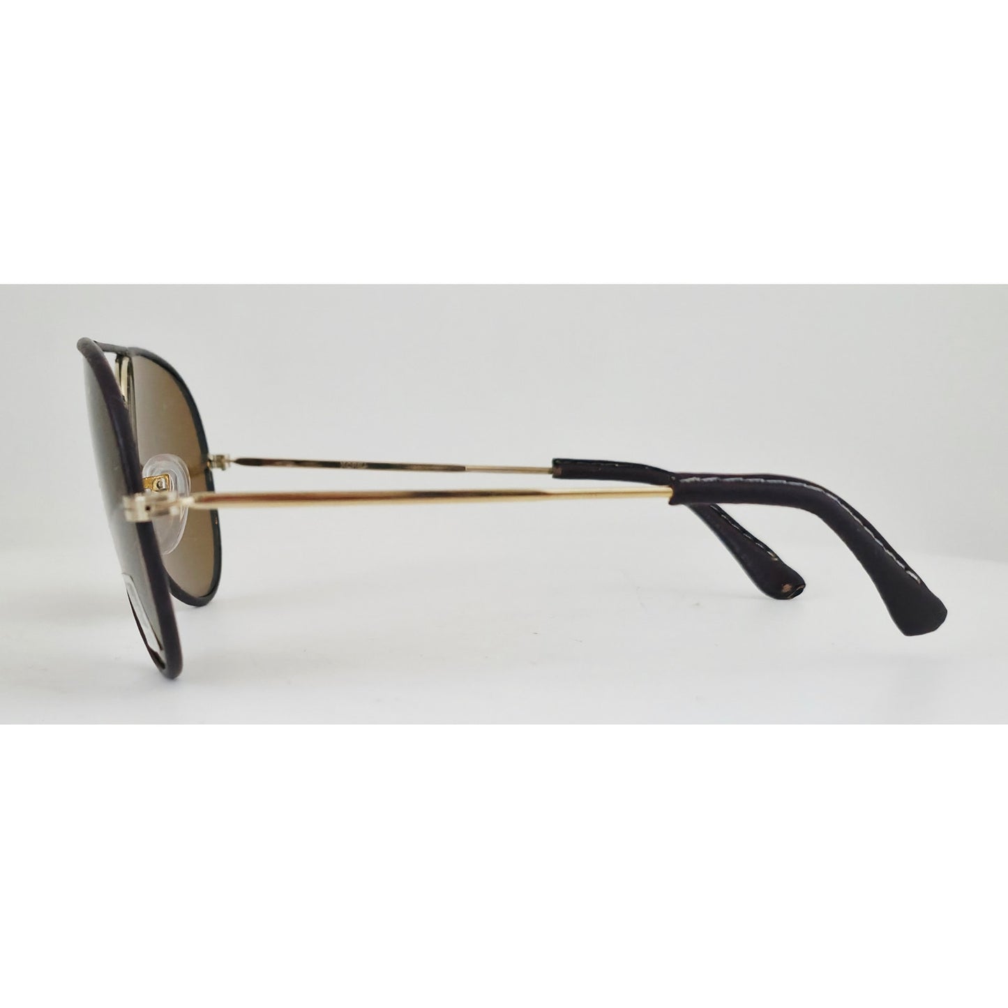 VINTAGE *NEW* 1970's Ray Max Glam Unisex Gold Frame with Brown Lens Sunglasses