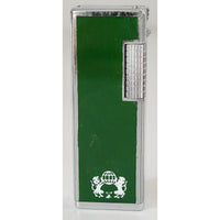 VINTAGE *NEW* 1960's Green Lighter w/Lions in Original Box Made by Supreme USA