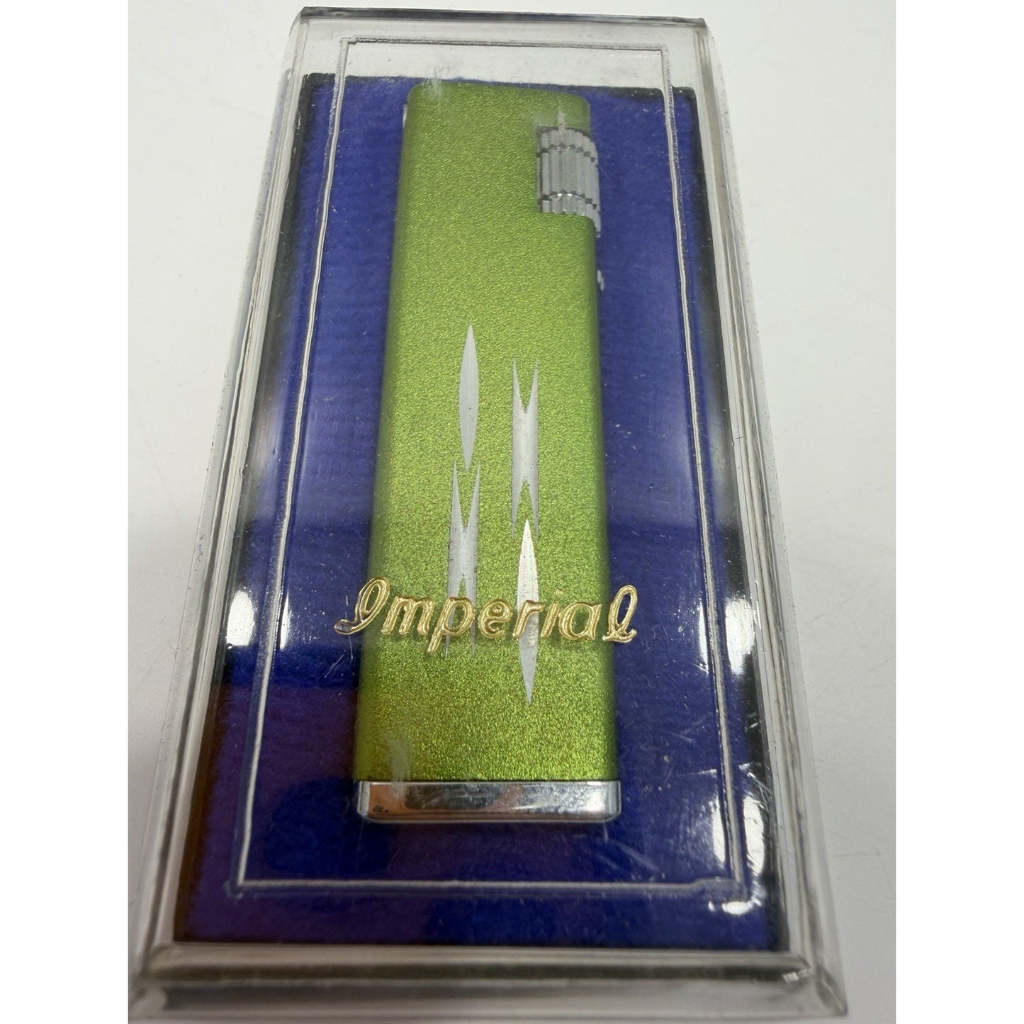 VINTAGE *NEW* 1950's Imperial Green/Silver Super Lighter
